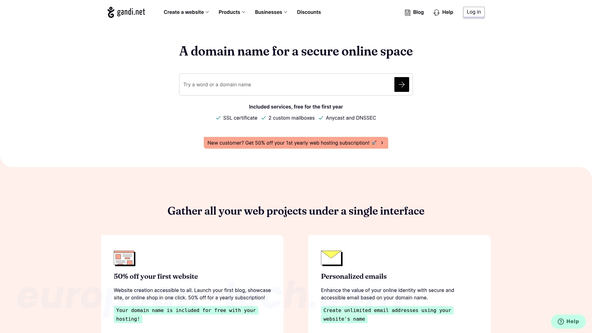 Gandi - European alternative from France