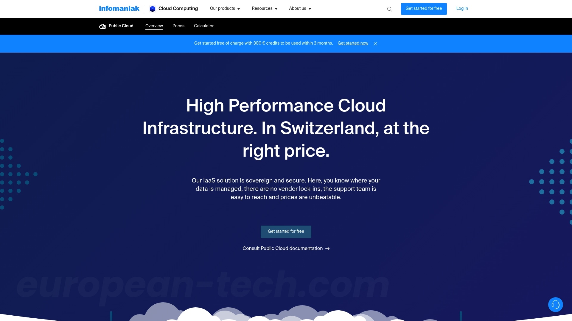 Infomaniak Public Cloud - European alternative from Switzerland