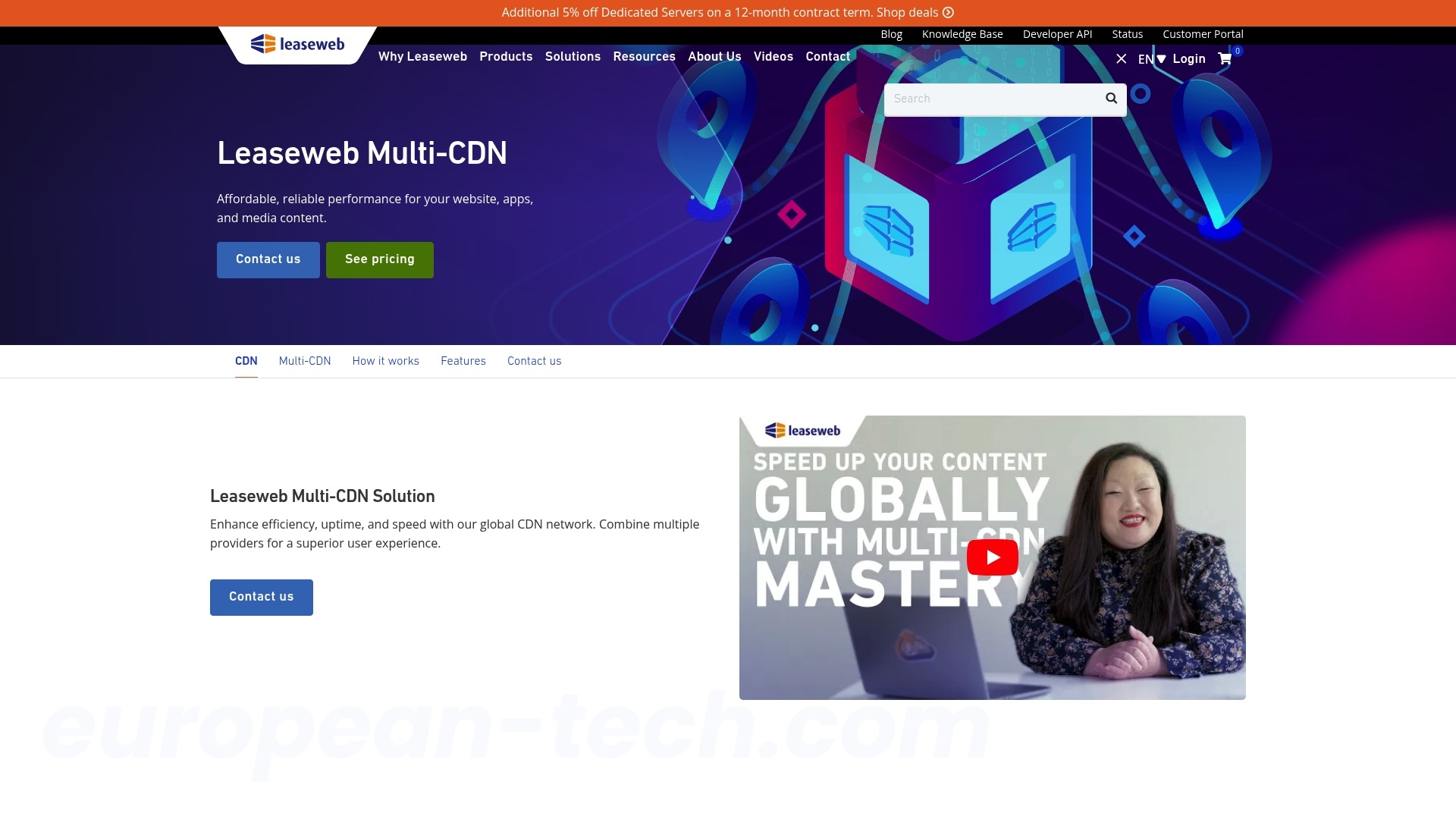Leaseweb CDN - European alternative from Netherlands