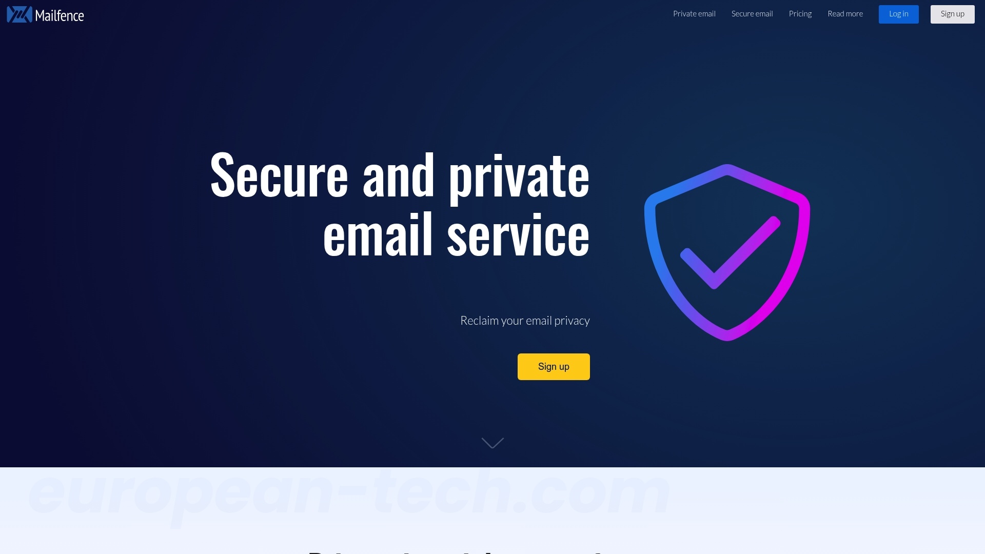 Mailfence - European alternative from Belgium