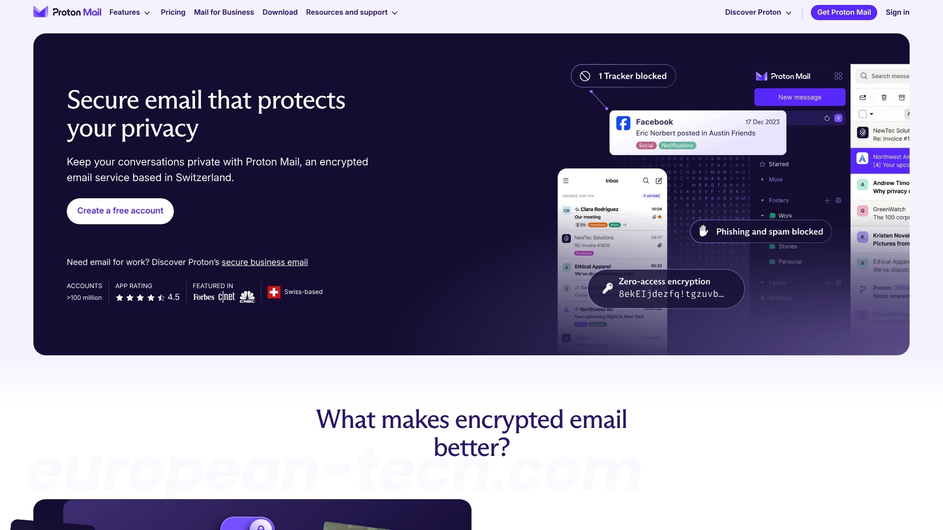 Proton Mail - European alternative from Switzerland
