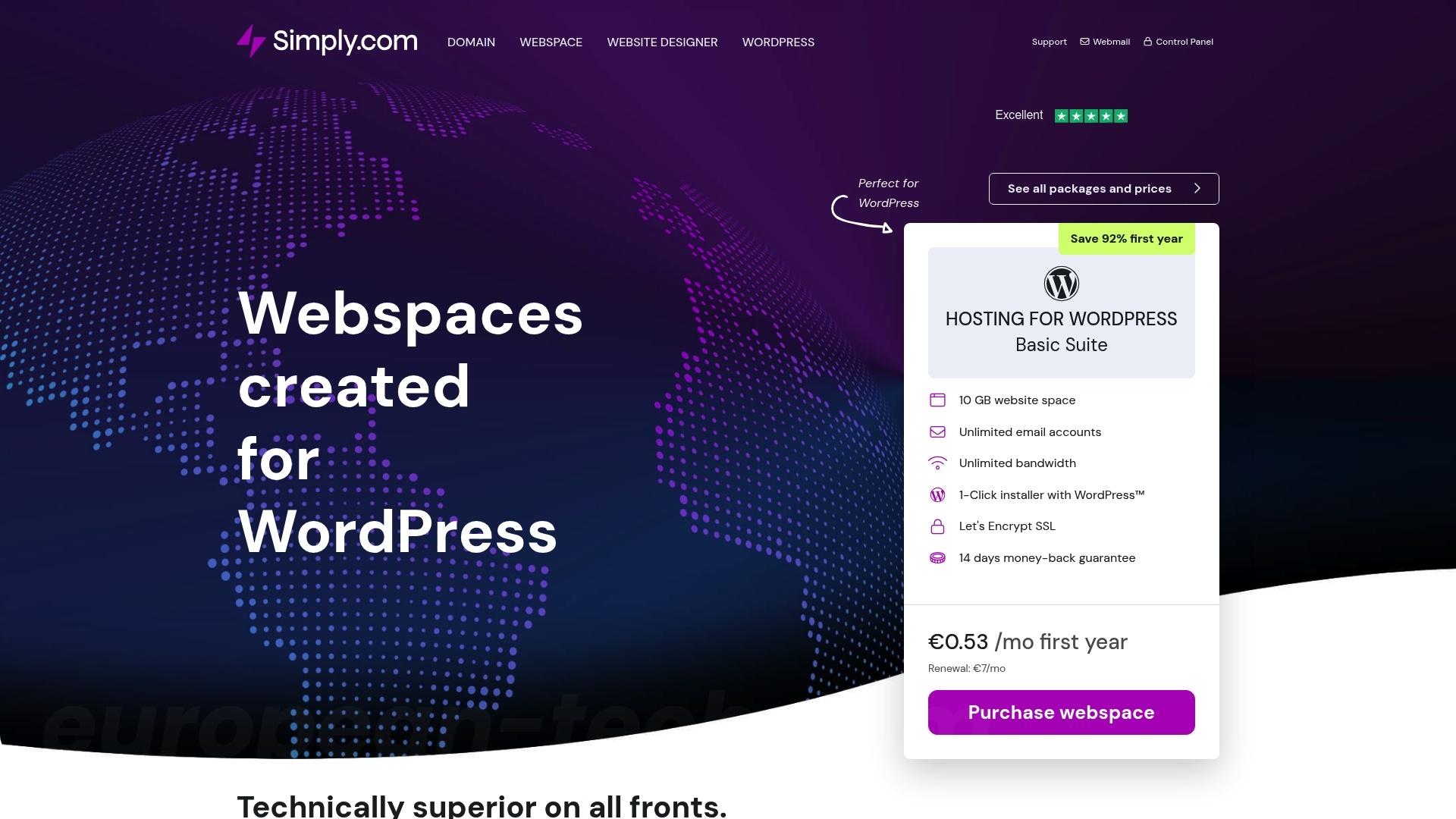 Simply.com - European alternative from Denmark