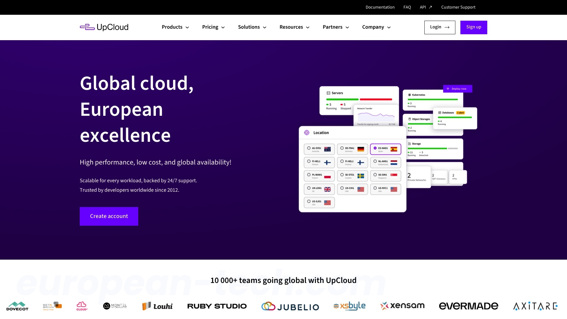 UpCloud - European alternative from Finland
