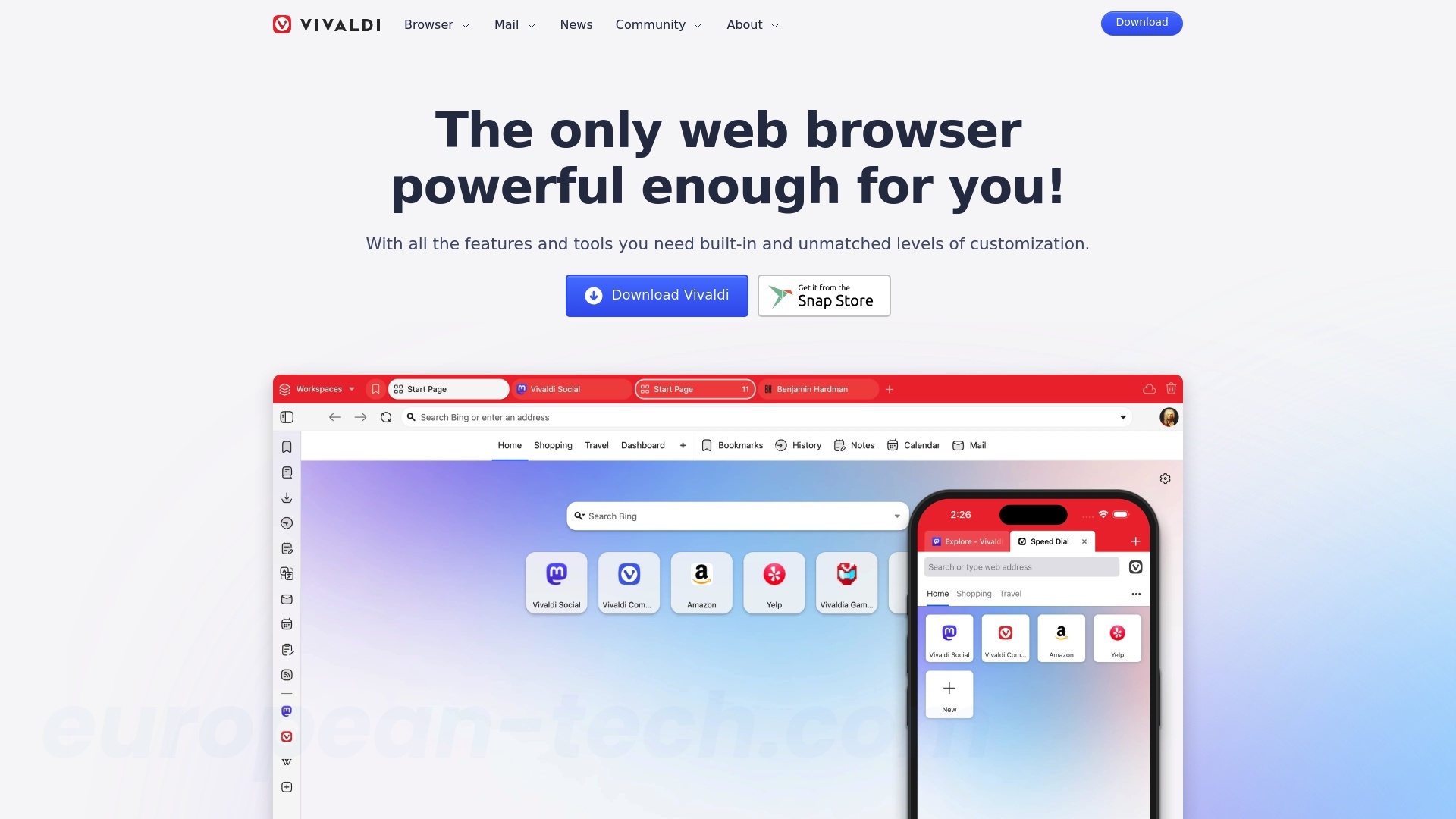 Vivaldi Browser - European alternative from Norway