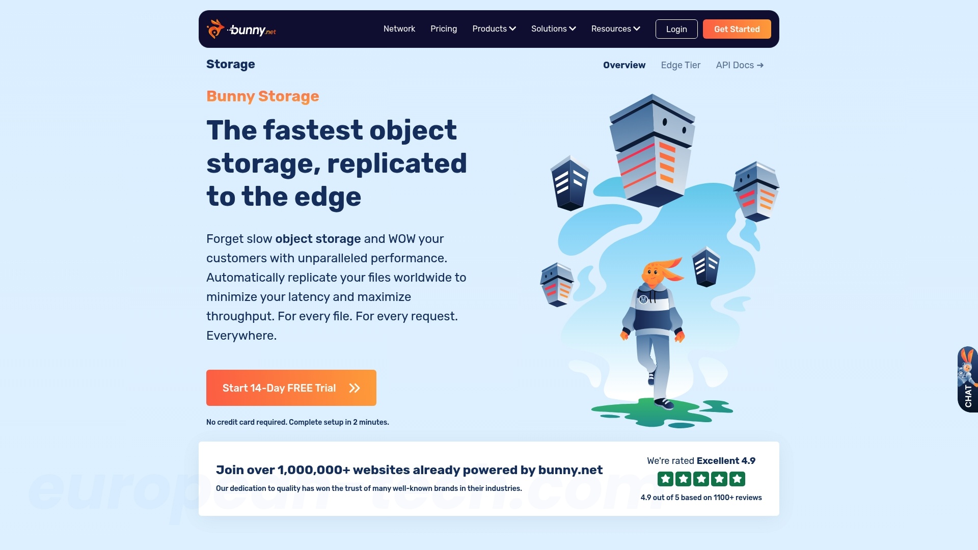 Screenshot of Bunny Storage