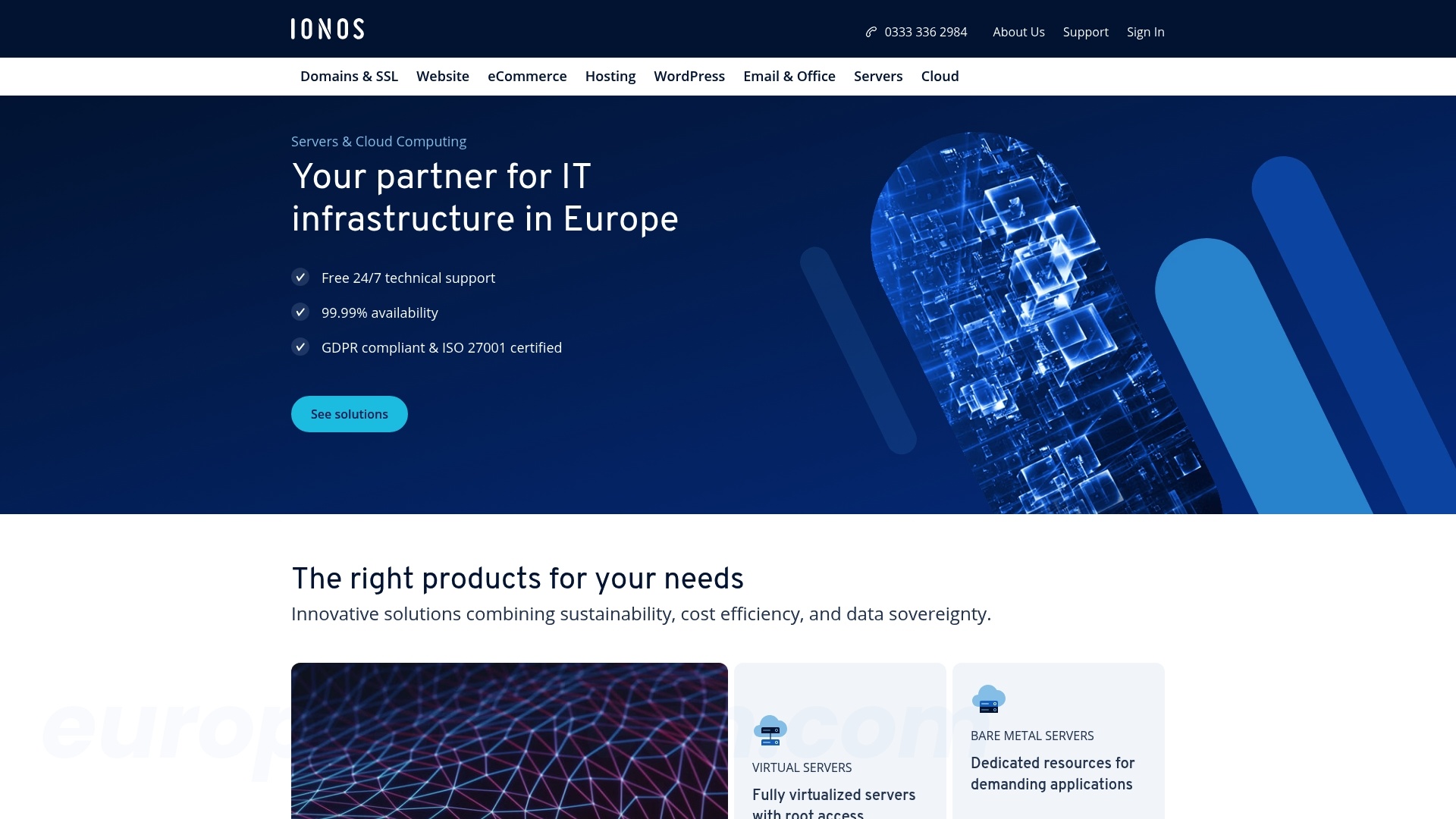 IONOS - European service from Germany